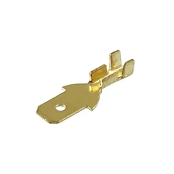 Neizoliran moški konektor, 4,8 mm, 100 kosov