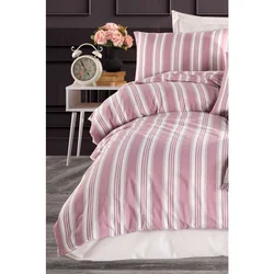 Soft Line - Claret Red Claret Red Single Quilt Cover Set