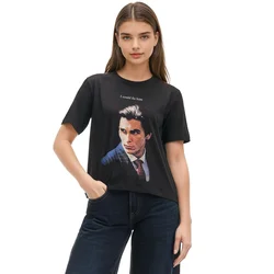 Cropp - Crna majica s printom American Psycho - CRNO