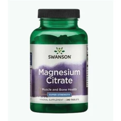 Swanson Magnesium Citrate, 112,5mg, 240 kapsula