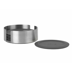 Podstavek za kozarce LARETO, set 6 kosov, temno siva, Blomus