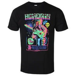 Metal majica moška Jimi Hendrix - GUITAR BLACKLIGHT - LIQUID BLUE - 31932