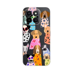 Silikonska maska za Honor X6c Print Fashion Dogs
