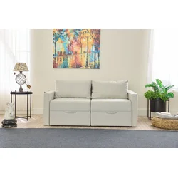 Atelier del Sofa Dvosed na razvlačenje Saros, 155x72x110cm, Beli