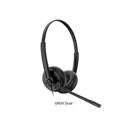 Yealink UH34 Dual Teams Headset Wired Head-band Office/Call center USB Type-A Black