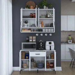 HANAH HOME Coffee polica bele boje JE205 3824