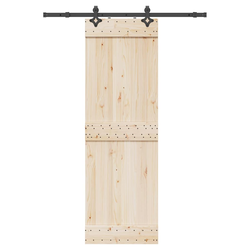 Pribor za klizna vrata 152,5 cm čelični crni