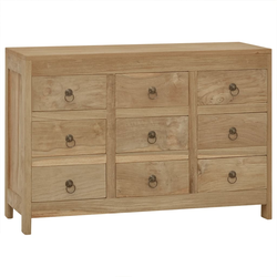 vidaXL Predalnik 80x30x55 cm trdna tikovina