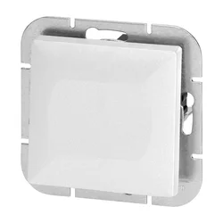 Vgradno štiripotno stikalo Pearl, 10A, 250V, WP-8P, belo