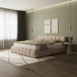 Bessagi Home oblazinjena postelja Marija (180x200cm), rjava