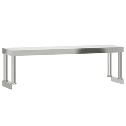 Polica za radni stol 110 x 30 x 35 cm od nehrđajućeg čelika