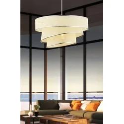 Opviq Luster Couper Hazeran, 40x40cm, Srebrno-bele boje