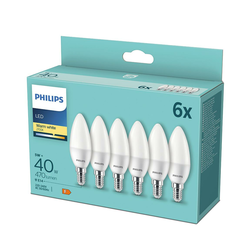 SET 6x LED Žarulja Philips B35 E14/5W/230V 2700K