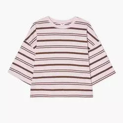 Cropp - Prugasta majica - pink