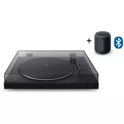 SONY gramofon PSL-X310BT + bluetooth zvočnik SRSXB12, črn