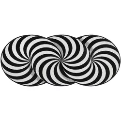 wash+dry TEKAČ Infinity Swirl 60/140 cm potiskano črna, bela