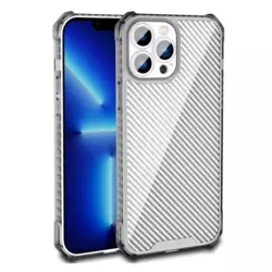 Maska Carbon shield iPhone 14 Pro siva.