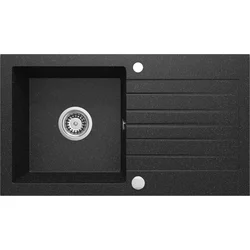 Deante Zorba ZQZ 2113 Sudopera, 1 korito, 15cm, Granitna, Antracit