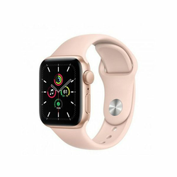 Apple Watch SE 40mm Gold Aluminium Case with Pink Sand Sport Band - Regular, mydn2vr/a mydn2vr/a