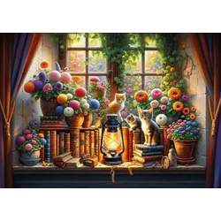 Art puzzle - Puzzle Knjižni vrt - 500 kosov