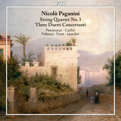PAGANINI:STRING QUARTET NO.3/THREE DUETTI CONCERTANTI