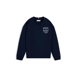 TOMMY HILFIGER Majica mornarska/bela