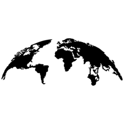 WALLXPERT Zidna dekoracija World Map Large