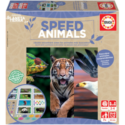 Spoločenská hra Rýche zvieratá Planeta Tierra Speed Animals Board Game Educa 480 otázok španielsky od 7 rokov 2-6 hráčov 30 min EDU18709