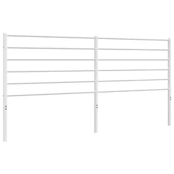 Vidaxl Kovinsko nadomestno vzglavje belo 193 cm
