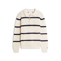TOMMY HILFIGER Pulover pesek/mornarska