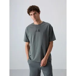 Tommy Life Majica T-Shirts antracit