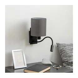 Brilagi - LED zidna svetiljka NUBILA 1xE27/25W/230V + LED/3W crna/antracit