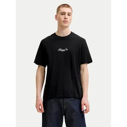 JACK & JONES Majica JORCASSIS  rjava / siva / črna / bela