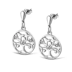 Lotus Style Elegantni jekleni uhani Tree of Life Rainbow LS2084-4/1