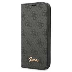 Maska na preklop Guess PC/TPU 4G Metal Camera Outline Book za iPhone 14 Pro Max crna