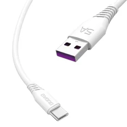 DUDAO L2T kabel USB/USB-C 5A 1m, bela
