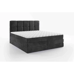 Esposa BOXSPRING POSTELJA 160 cm x 200 cm , tekstil temno siva