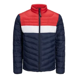 JACK & JONES Prehodna jakna Hero marine/rdeča/bela