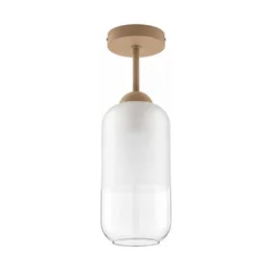 BRILAGI - LED plafonski luster RETRO GLASS 1xE27/60W/230V prečnik 14 cm bež/bela