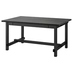NORDVIKEN Produživi sto, crna, 152/223x95 cm