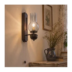 BRILAGI - LED Zidno svetlo COTTAGE 1xE14/40W/230V buk/zadimljeno-siva