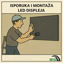 Isporuka i montaža LED displeja (angažiranje tima tehničara, inženjera i podrške po danu)