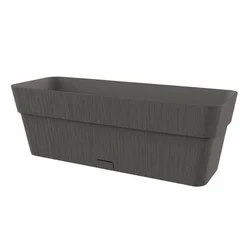 Saksija za cvijeće Ethica 49x18x17cm 9.5l grafit Stefanplast