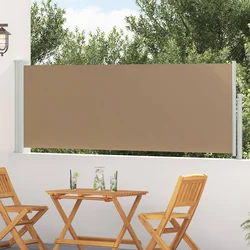 Retraktabilna bočna tende Sivosmeđa 300 x 100 cm Poliester