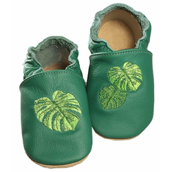 baBice dječje papuče s palminim lišćem, 24,5, tamno zelene