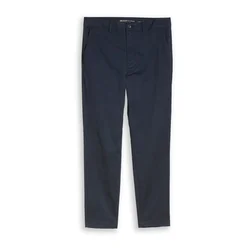 TOM TAILOR DENIM Chino hlače temno modra