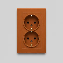 Dupla utičnica Walnut