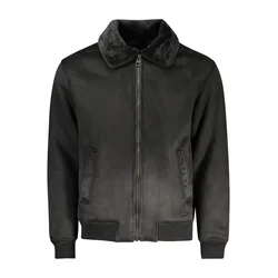 Moška črna bomber jakna