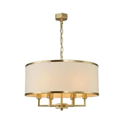 Open Design OR80230 - Luster na lancu CASA 6xE14/15W/230V krem/mesing