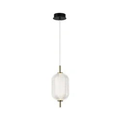 LED luster na sajli PELLUCID LED/11W/230V zlatna/prozirna